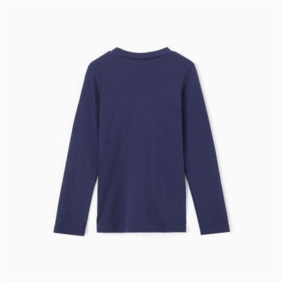 Джемпер для девочки школьный, цвет тёмно-синий, рост 116 см