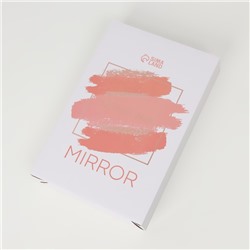 Зеркало настольное, с увеличением х2, двустороннее, на ножке, 17×28.5 см, (13.5×16.5 см), МИКС