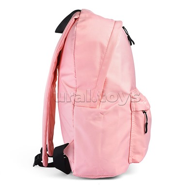 Рюкзак "Color Balance" подростковый 40x29x17 см (14 л) 250 г, нейлон, подклад, 1 отделение на молнии, 1 передний карман, аппликация из каучука, пудровый