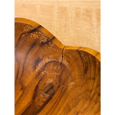 УЦЕНКА Тарелка 17×17×5 см, тиковое дерево