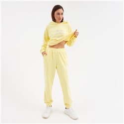 Костюм женский (толстовка, брюки) MIST Create, размер 40-42, жёлтый