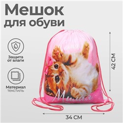Мешок для обуви «Самая милая» (мягкий полиэстер, плотность 210D) 42×34 см