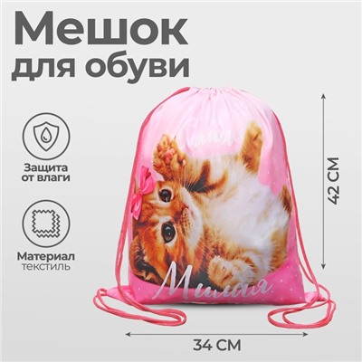 Мешок для обуви «Самая милая» (мягкий полиэстер, плотность 210D) 42×34 см