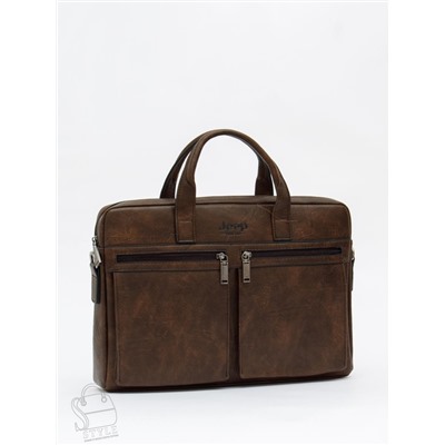 Портфель мужской 6677-3 coffee Jeep в Новосибирске