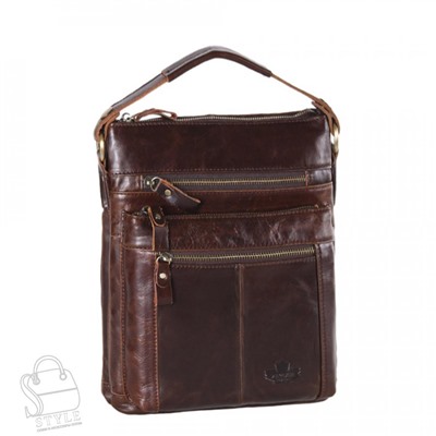 Сумка мужская кожаная 7615Z coffee Zinimxs