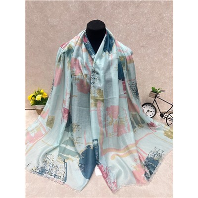 Легкий платок на голову и шею, мультицвет