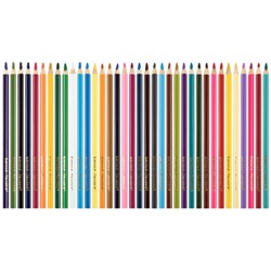 Карандаши 36цв трехгранные ПРЕМИУМ утолщенные супермягкий грифель КМКМ36 Каляка-Маляка