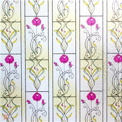 Витражная самоклеющаяся пленка Film c тиснением P005-1,  2х0,60 м