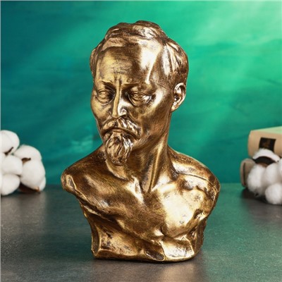 Бюст «Дзержинского Ф.Э.», фигурка полистоун, под бронзу, 17×24 см