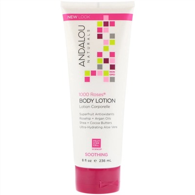 Andalou Naturals, 1000 Roses, успокаивающий лосьон для тела, роза, 236 мл (8 жидк. унций)