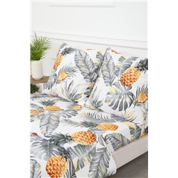 КПБ С листьями ананасы полисатин, наволочки 70х70см НАТАЛИ, 1099748