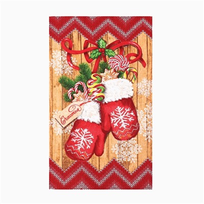 Набор кухонных полотенец Доляна «Тепла и уюта» 35×60 см-2 шт., 100% хлопок