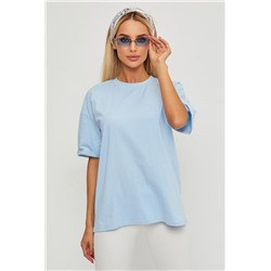 Футболка оверсайз женская ГБ4000-ФЖ (Голубой)