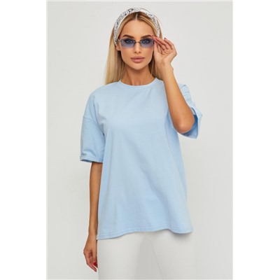 Футболка оверсайз женская ГБ4000-ФЖ (Голубой)