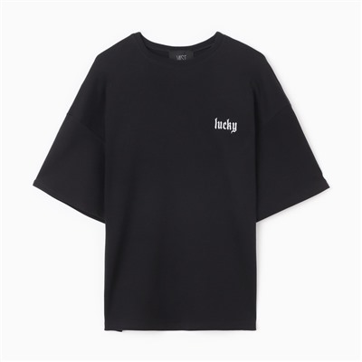 Футболка женская MIST Lucky, размер 44-46, чёрная