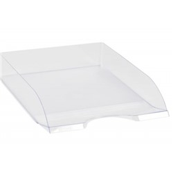 Лоток для бумаг горизонтальный ДЕЛЬТА прозрачный ЛТГ-30463 Стамм