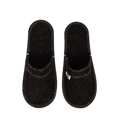 Тапочки для бани, шерсть 100%, серые, «Добропаровъ»