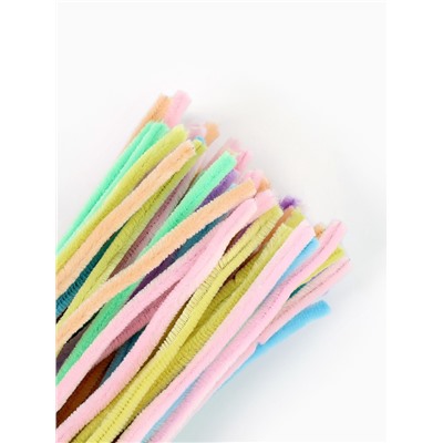 Синельная проволока, набор 100 шт, размер 1 шт 30х0,8 см  7 цветов в наборе