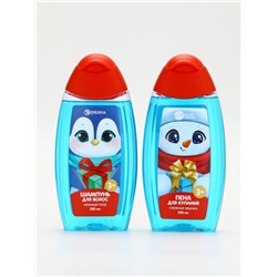 Подарочный набор для мальчика «Для тебя»: пена для купания, шампунь для волос и мочалка утка, Чистое счастье