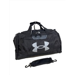 Дорожная сумка из текстиля  с принтом, цвет черный