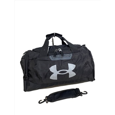 Дорожная сумка из текстиля  с принтом, цвет черный