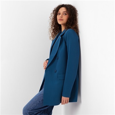 Пиджак женский MINAKU: Classic, цвет морская волна, размер 44