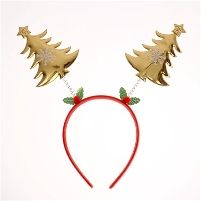 Ободок новогодний карнавальный «Ёлочки»