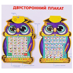Двусторонний плакат Жукова М.А. 350 слогов, вопросов, заданий 2в1 Азбука