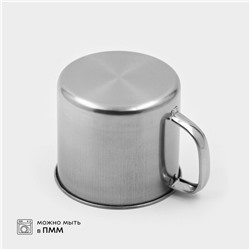 Кружка, 500 мл, d=9.5 см, нержавеющая сталь