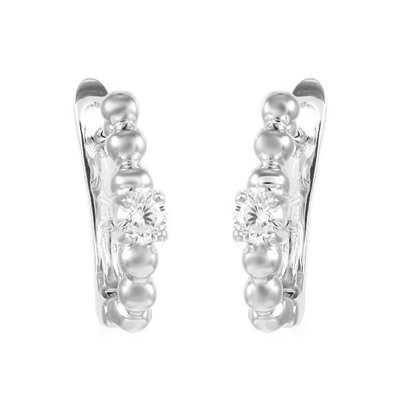Серьги из серебра куб.циркон., МЦВ820