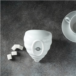 Сахарница Magistro «Ракушка», 330 мл, фарфор, белая