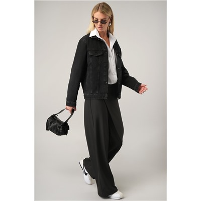 Женская джинсовая куртка с капюшоном Happyfox