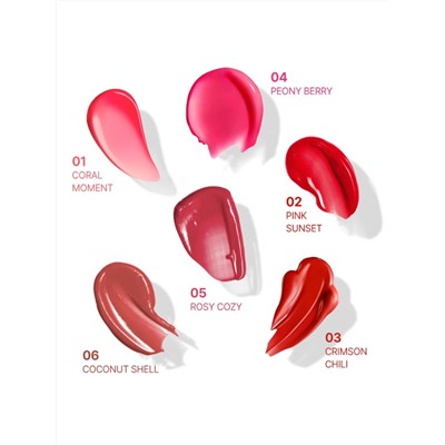 Y.N.M - БАЛЬЗАМ ДЛЯ ГУБ CANDY GLOSS BALM 02 PINK SUNSET, 3 ГР