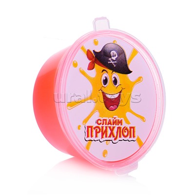 Слайм Мальчик пират, красный 50гр.