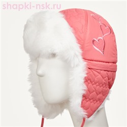 229-З Валентинка Ушанка для девочки (50-52)