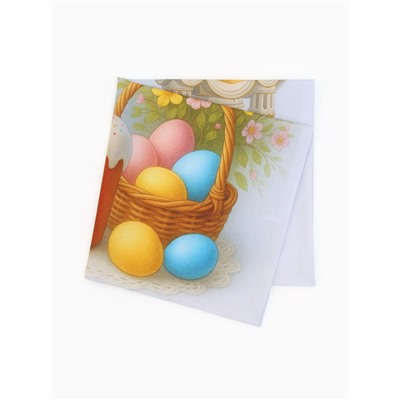 Салфетка пасхальная на стол «Пасхальное настроение» 65×65 см