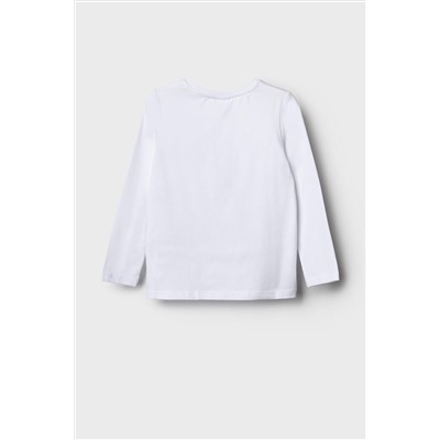 Фуфайка трикотажная для девочек (футболка с длинными рукавами) PLAYTODAY, 1241363