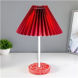 Настольная лампа «Земфира» Е27 40 Вт красный 24×24×35 см RISALUX
