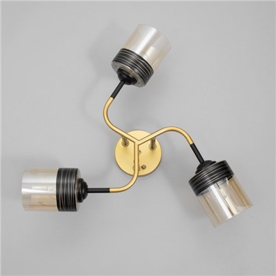 Люстра «Синна» 3хЕ27 40 Вт черно-золотой 50×50×27 см BayerLux