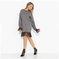 Платье комбинированное с сеткой, Вне формата (эталон)