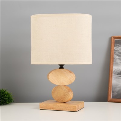 Лампа настольная «Клауд» 1×40 Вт Е27 светлое дерево 12×24.8×38 см