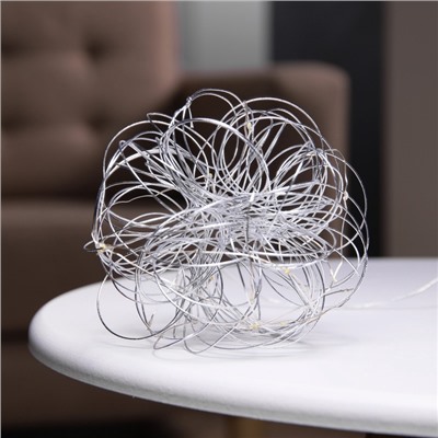 Светодиодная фигура «Облачко» 15 см, 15 LED, батарейки ААx2 (не в комплекте), свечение теплое белое