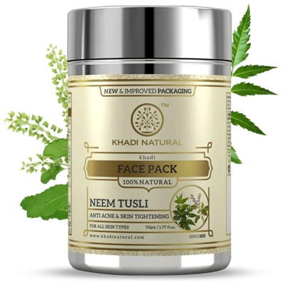 Khadi Natural Маска для лица с Ним и Тулси 50 г