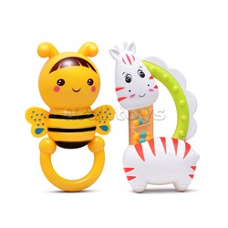 Набор погремушек "Пчеленок с жирафиком" в пакете