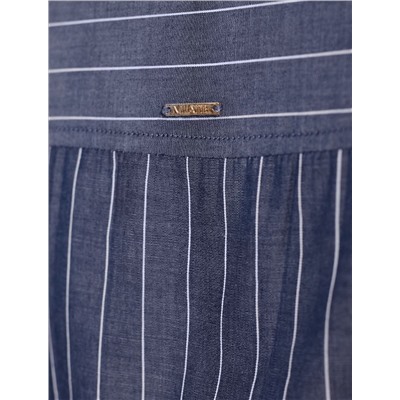 Блузка свободного силуэта в полоску из 100 % хлопка