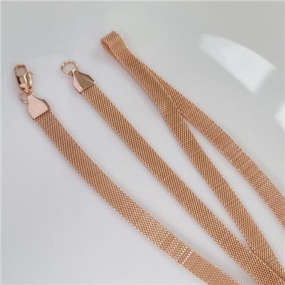 Цепочка на шею ювелирная бижутерия коллекция "Дубай" покрытие позолота, арт.213.924