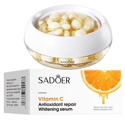 SADOER Крем сыворотка для лица в капсулах с витамином C, 30 шт.