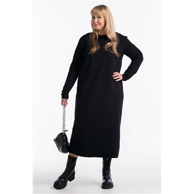 Платье-футер-длинное