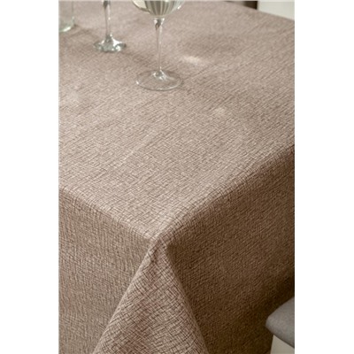 Скатерть Льняное полотно капучино (Капучино)