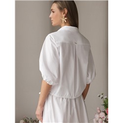 Блузка из легкого хлопкового поплина
